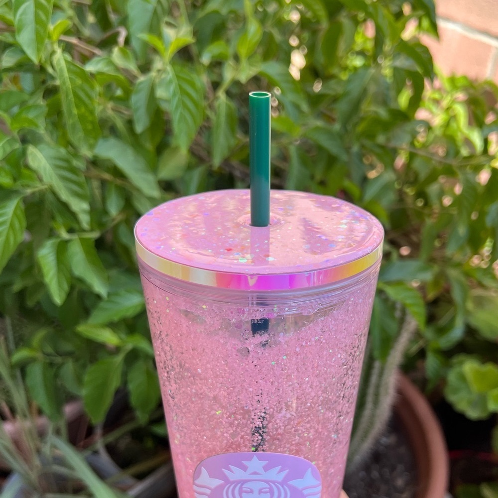 Pink glitter lid - Picture 3 of 3